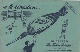 Buvard Publicitaire Ancien/Sucettes / Au Fidèle Berger/à La Récréation/ Vers 1950-1960         BUV482 - Cake & Candy