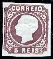 !										■■■■■ds■■ Portugal 1862 AF#14(*) King Luiz Imperforated 5 Réis DIE II (x7829) - Neufs