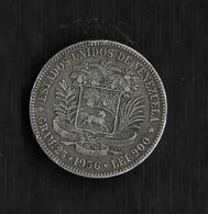 VENEZUELA. AÑO 1956. 5 BOLÍVARES PLATA. PESO 25 GR. - Venezuela