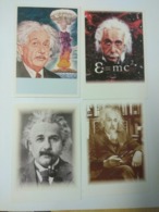 EINSTEIN 4 POSTCARDS UNUSED - Prix Nobel