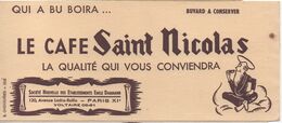 Buvard Publicitaire Ancien/Café/Le Café Saint-Nicolas/Emile Dammann/ Paris / Ghesquiéres/LILLE/Vers 1950-1960  BUV490 - Café & Té