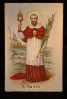 OLD SAINT RAYMOND RELIGIOUS POSTCARD HOLY CARD ESTAMPA POSTAL SAN RAMON  CC87 - Otros & Sin Clasificación