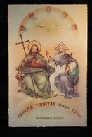 OLD SAINT TRINITY RELIGIOUS POSTCARD HOLY CARD ESTAMPA SANTISIMA TRINIDAD  CC103 - Otros & Sin Clasificación