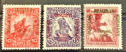 HUNGARY 1919 - MLH - Sc# 11NB1-11NB3 - Complete Set! - Magyar Nemzeti Kormany - Ongebruikt