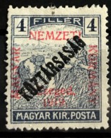 HUNGARY 1919 - MLH - Sc# 11N21 - 4f - Unused Stamps