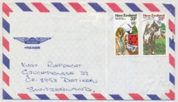 837, 839 Auf Luftpostbrief Brief Gelaufen In Die Schweiz - Covers & Documents