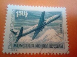 MONGOLIE - MONGOLIA - Timbre 1973 : Transports Postaux Voies Aériennes  : Avion - Mongolia