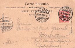 SCHWEIZ - ANSICHTSKARTE 1901 LUZERN - WIESBADEN/DE /AS64 - Covers & Documents