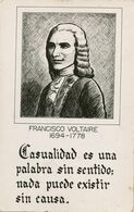 Art Card Voltaire Francisco Voltaire . Spanish Card - Ecrivains