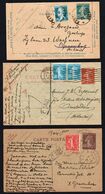 ENTIER POSTAL:Lot De 3 Entiers Postaux Type Cartes Postales: Semeuse à 25, 30 Et 40c Avec Complément D'affranchissement - Lots Et Collections : Entiers Et PAP