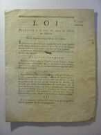 LOI DU 19 SEPTEMBRE 1792 - ORDRE DE MALTE - CLERMONT FERRAND IMPRIMERIE DELCROS PUY DE DOME - SIGNATURE MANUSCRITE - Decrees & Laws