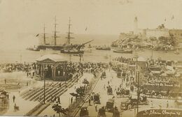 Real Photo Nave Escuela " Nautilus " Primer Viaje à Cuba . Viva Espana. Buque Escuela . Navire Ecole . 24 De Julio 1908 - Cuba