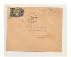 TOGO 25-2-1958 ENVELOPPE DE LOME POUR TOULOUSE - Cartas & Documentos