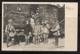 WWI RUSSIAN PRISONERS ON TRANSPORT Used In 1915 By Germany Prisoner Of War ZOSSEN CAMP Censorship Postcard To France - Russia