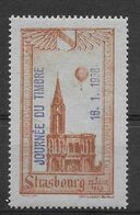 France Journée Du Timbre 1938 Strasbourg - Neuf ** Sans Charnière - TB - Journée Du Timbre