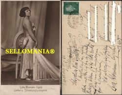 POSTKARTE DEUTSCHLAND LOTTE BLUMANN LIPSKI LIEDER STIMMUNGSSÄNGERIN GERMANY ALEMANIA  CC05735 DE - Musique