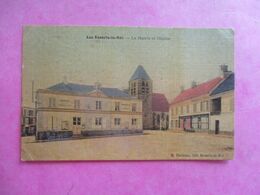 78 TOILE LES ESSARTS LE ROI MAIRIE ET EGLISE - Les Essarts Le Roi