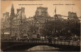 CPA PARIS 4e - Les Souverains D'Italie A Paris (83790) - Réceptions