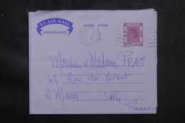 HONG KONG - Aérogramme Pour La France En 1959 - L 70510 - Postwaardestukken