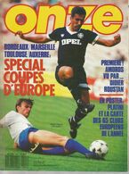 ONZE , N° 141 , Septembre 1987,  90 Pages,  Spécial Coupes D'Europe,  Frais Fr 3.55 E - Sport