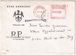 Stad Aarschot - Aangetekend - Registered Mail 1989 - 1980-99