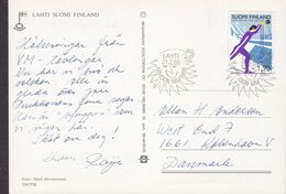 Finland PPC Lathi Suomi Skiing World Cup Skilaufen 1989 Card Karte (2 Scans) - Lettres & Documents