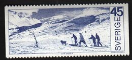 Sweden 1970 / Arctic Circle / Vita Vidder / Cross Country Skiing, Dog / MNH, Mi 677 - Ungebraucht