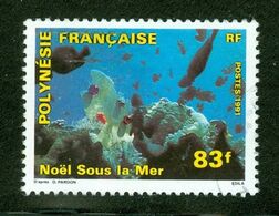 Noël Sous La Mer / Christmas Under Water; Polynésie Française / French Polynesia; Scott # 579; Usagé (3426) - Oblitérés