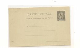 1896 SAGE 10c. SUR CARTE POSTALE VIERGE - Covers & Documents