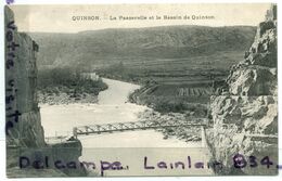 - QUINSON - La Passerelle Et Le Bassin, Cliché Peu Courant, épaisse, Non écrite, TTBE, Coins Ok,  Scans. . - Altri & Non Classificati