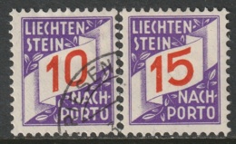 Liechenstein 1928 Sc J14-15  Postage Due Used/MH - Taxe