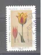 France Autoadhésif Oblitéré N°1827 (Un Cabinet De Curiosités : Tulipe Bossuelle) (cachet Rond) - Usati