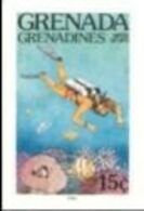 GRENADA GRENADINES 1985 Water Sports Scuba Diving 15c IMPERF. - Tauchen