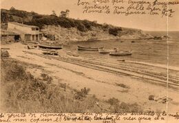 84. CPA. CAMARET SUR AIGUES- Série La Cote D'azur - La Plage -  Barques - Port - 1947. Scan Du Verso - - Camaret Sur Aigues