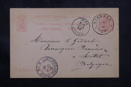 LUXEMBOURG - Entier Postal De Vianden Pour La Belgique En 1890 - L 70581 - Interi Postali