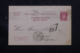 NORVÈGE - Entier Postal Pour La Belgique En 1906 - L 70596 - Postwaardestukken