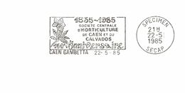 Thème Fleurs - France - Caen - Flamme Secap SPECIMEN - TB - Sonstige & Ohne Zuordnung