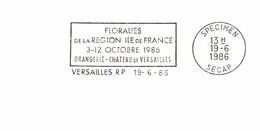 Thème Fleurs - France - Versailles - Flamme Secap SPECIMEN - TB - Sonstige & Ohne Zuordnung