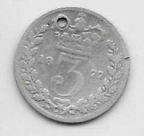 *great Britain 3 Pence 1877 Km 730  Fr Catalog Val 12$ - F. 3 Pence