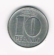 ¨ D.D.R. 10 PFENNIG  1967 A - 10 Pfennig