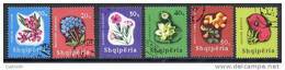 ALBANIA 1965 Flowering Plants Set  Used.  Michel 988-93 - Albania