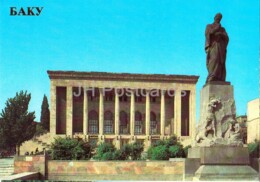 Baku - Monument To Azerbaijan Poet Fizuli - 1985 - Azerbaijan USSR - Unused - Azerbaigian