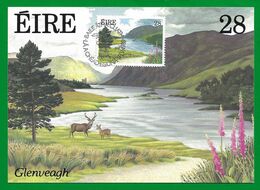 Irland / Eire 1989  Mi.Nr. 676 , Glenveagh - Maximum Card - First Day  11.IV.1989 - Cartes-maximum