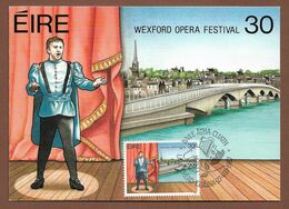 Irland / Eire 1987 Mi.Nr. 631 , Wexford Opera Festival - Maximum Card - First Day 27.VIII.1987 - Maximum Cards