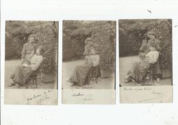 SERIE PHOTOGRAPHIQUE  6 CARTES PHOTOS JEUNES FEMMES TYPE FANTAISIE 1 A 6      1904 - Women