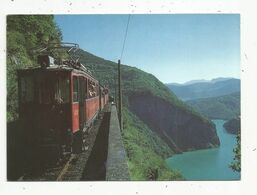 Cp, Chemin De Fer De La MURE,38 , Le Train Grand Spectacle Des Alpes Françaises , Passage De La Rivoire - Treni