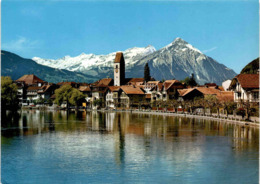 Interlaken - Kirche Unterseen, Niesen (34120) * 21. 2. 1980 - Unterseen