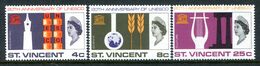St Vincent 1966 20th Anniversary Of UNESCO Set MNH (SG 254-256) - St.Vincent (...-1979)