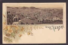 CPA Suisse Helvétia Schweiz Svizzera Non Circulé Litho Gruss Canton De Appenzell Rhodes-Extérieures Erisau Hérisau - Herisau