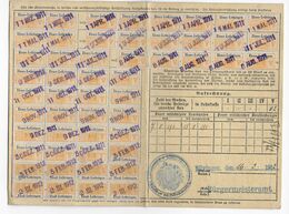 FISCAUX ALSACE / LORRAINE - 1911/1912 - CARTE ASSURANCE SOCIALE De NILVINGEN (MOSELLE) - Briefe U. Dokumente